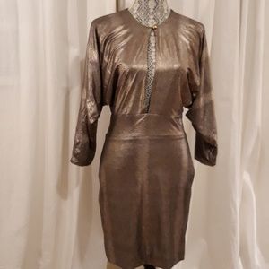 Gold snake skin dress